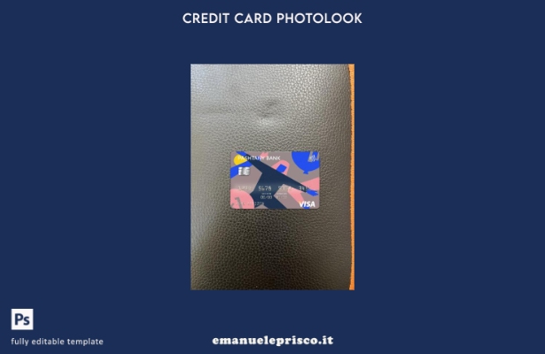 modello frontale photolook con carta visto Afghanistan Pashtany Bank in stile ve
